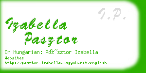izabella pasztor business card